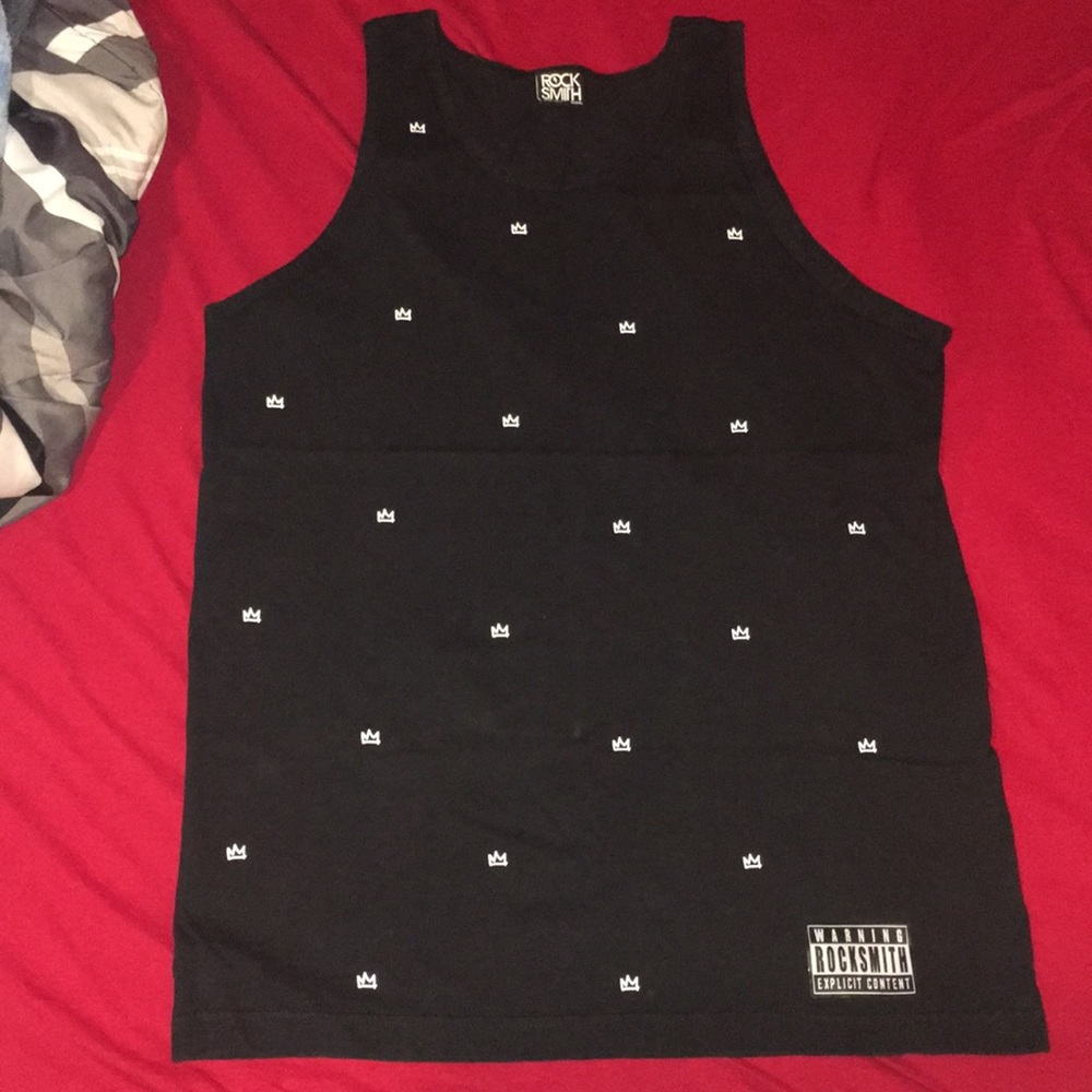Rock Smith Black “Crown” Tank Top.